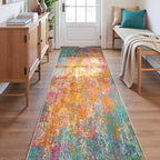 RELEANY Washable Area Rugs 2'x6' Non-Slip Modern Abstract Soft - Image 4