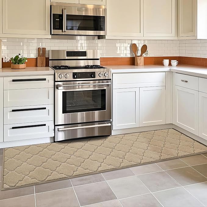 COSY HOMEER Kitchen Rugs 20"x79" Non-Slip Washable Kitchen Mats by COSYHOMEER