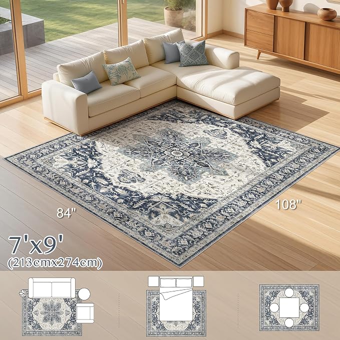 Tortania Area Rug Living Room Rugs - Image 8