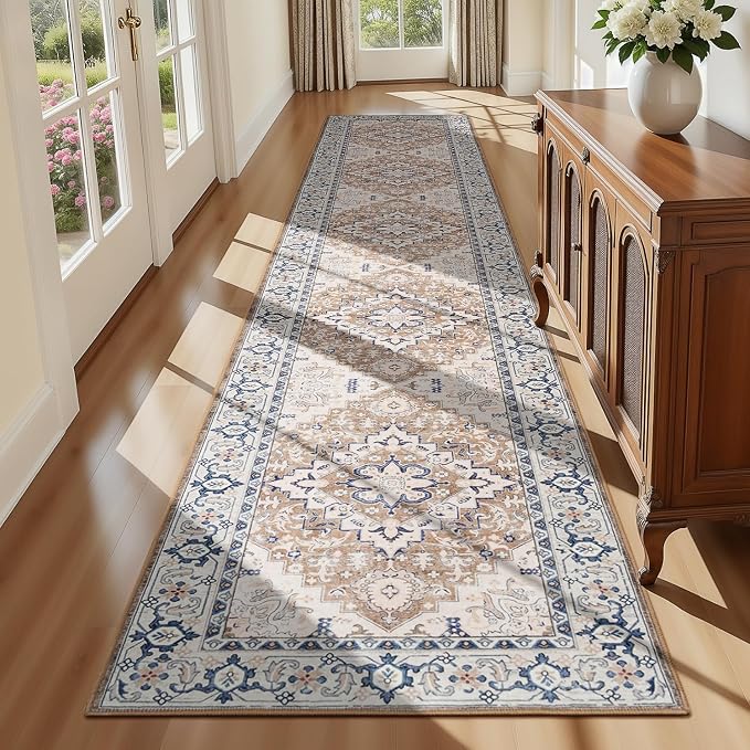 Lofus 2x10 Hallway Washable Runner Rug, Vintage Kitchen Runners Non Slip by Lofus
