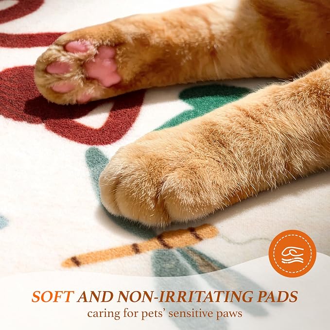 LIANLAM 8x10 Cat Lover's Area Rug, Washable Large Rug - Image 8