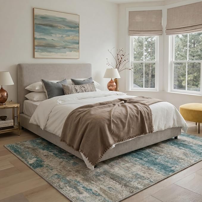 BEIMO Area Rugs 5x7 for Living Room Bedroom, Modern Abstract Machine Washable - Image 2
