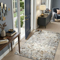 Toneed Abstract Area Rug Modern Washable Rug Soft Non Slip Rug Low Pile by Toneed