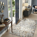 Toneed Abstract Area Rug Modern Washable Rug Soft Non Slip Rug Low Pile by Toneed