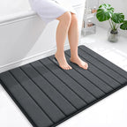 OLANLY Memory Foam Bath Mat 40x32, Super Soft Absorbent Bathroom Rugs, Quick Dry by OLANLY
