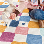 jinchan Macy 6x9 Kids Area Rug for Classroom Modern Colorful Nursery Rug - Image 6
