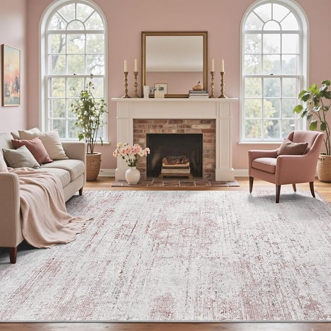 5x7 Ft Area Rugs for Living Room, Soft Non-Slip Washable Rugs Modern Abstract - Image 2