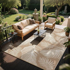 Pauwer Waterproof Outdoor Rug 8x10, Reversible Plastic Straw Patio Camping Rug - Image 4
