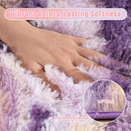 Shag Rugs for Living Room 5x7, Ultra Soft Abstract Purple Big Fuzzy Rugs for - Image 5