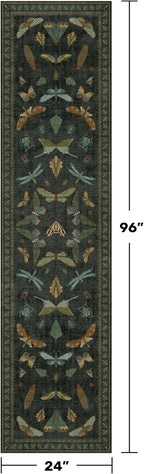 Washable Insect 2x8 Long Runner Rug - Image 2