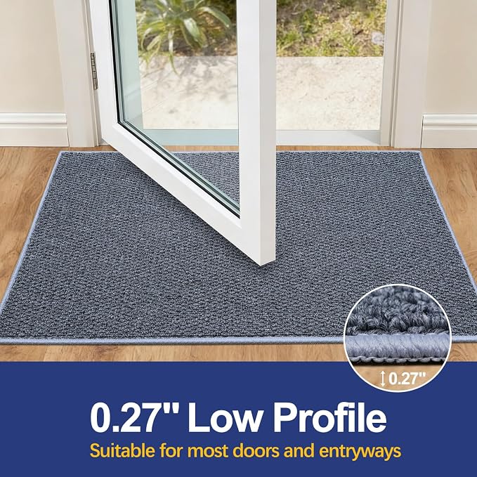 Dirt Trapping Door Mat 24x36, 3D Scarping Surface Doormat - Image 3