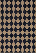Lahome Colette Checkered Easy Jute Patio Rug, 6x9 Washable Indoor Outdoor Rug - Image 9