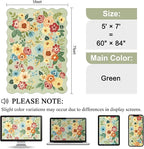 DUKINO 5x7 Area Rug, Floral Washable Rugs - Image 2