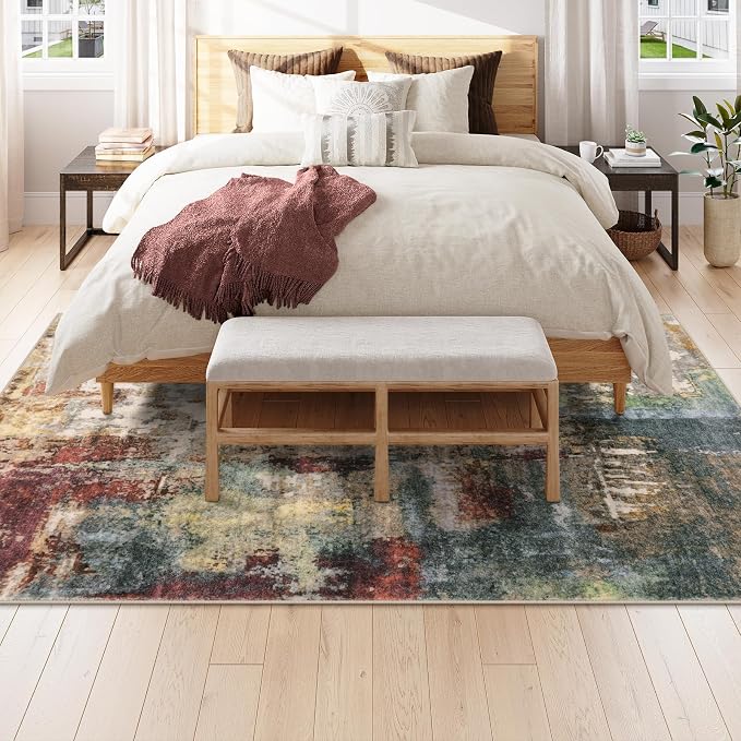 Lahome Modern Abstract Area Rug 6x9 Rugs - Image 3