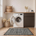 Dark Grey Washable 2x3 Entry Rug, Washable Small Rugs - Image 4