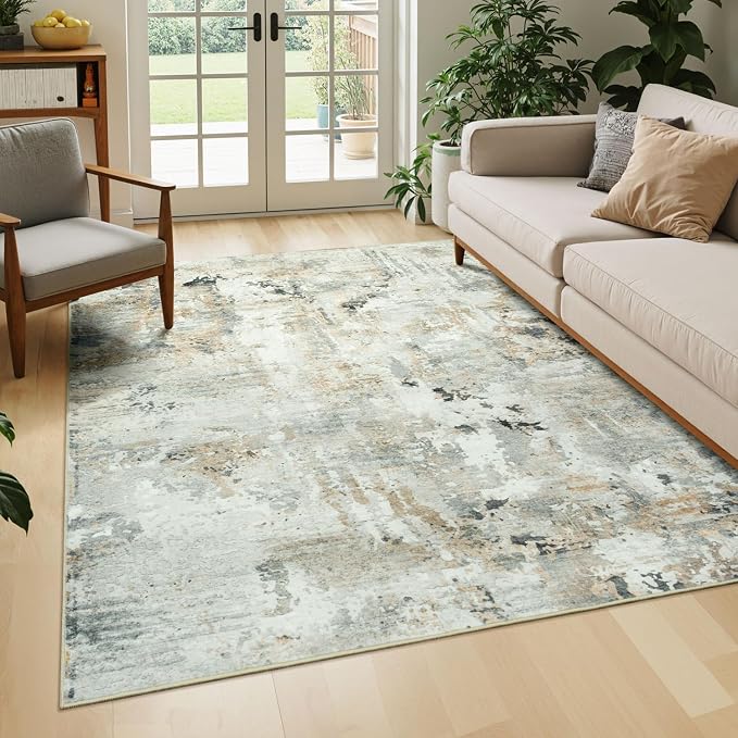 3x5 Rugs for Entryway Non-Slip Washable, Abstract Soft Area Rugs for Living Room - Image 7