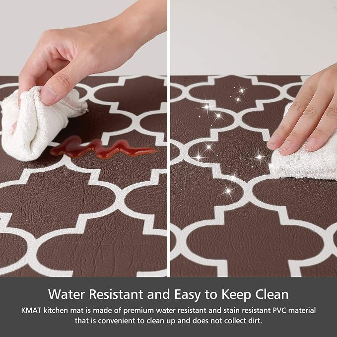 KMAT Kitchen Mat Cushioned Anti-Fatigue Kitchen Mats and Rugs, Waterproof - Image 4