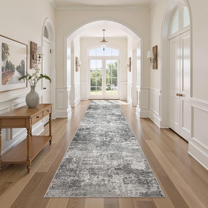 DMOYEST 3x12 Washable Runner Rug, Non Slip Low Pile Carpet Runner by DMOYEST