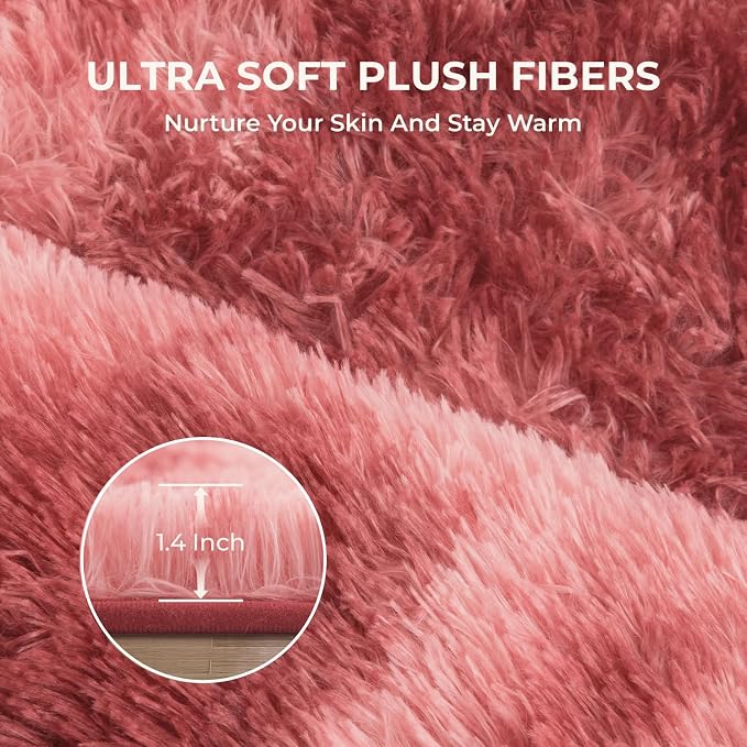 Litanika 6x9 Fluffy Shag Faux Fur Area Rug - Image 5