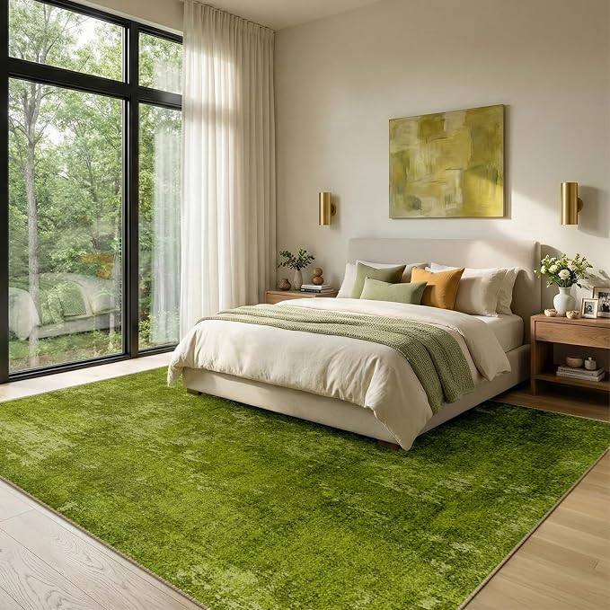 RELEANY Washable Area Rugs 6'x9' Non-Slip Modern Abstract Soft - Image 2