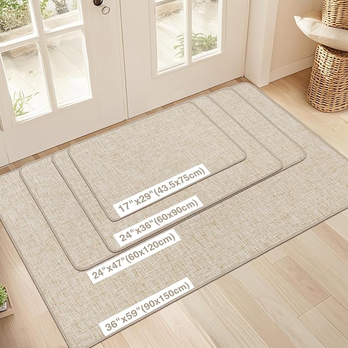 LEKEEPGO Ultra Thin Indoor Door Mat 24"x36", Low-Profile Door Mat Indoor - Image 2