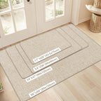 LEKEEPGO Ultra Thin Indoor Door Mat 36"x59", Low-Profile Door Mat Indoor - Image 2