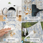 5x7 Area Rugs for Living Room Rug Washable: Modern Rug for Dining Room Bedroom - Image 5