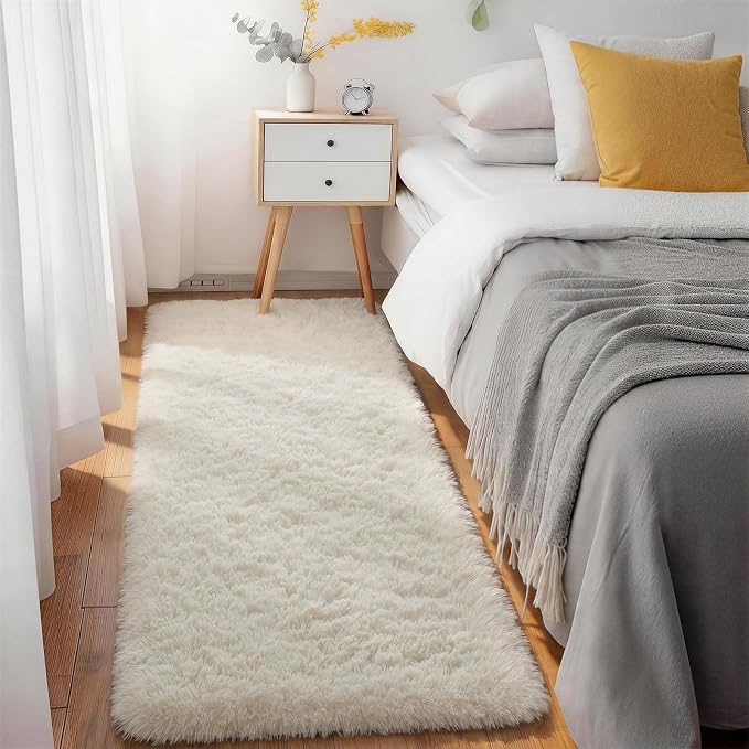Ophanie Runner Rug for Hallway, 3x6 Washable Non-Slip Fluffy Soft Bedside Rugs - Image 5