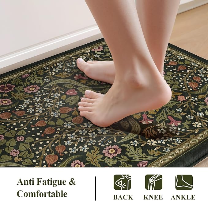 Collive Kitchen Mats for Floor, Cushioned Anti Fatigue Mat Non Slip Waterproof - Image 3
