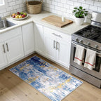 RELEANY Washable Area Rugs 2'x4' Non-Slip Modern Abstract Soft - Image 3