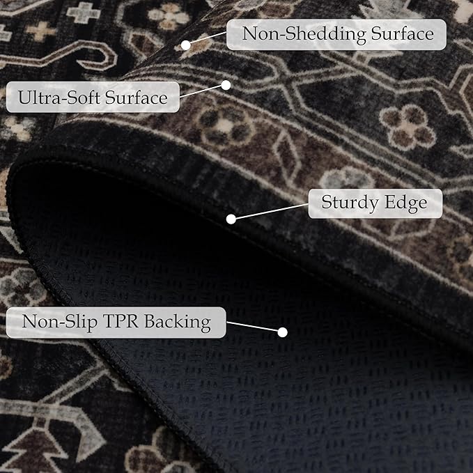 Ruaruarug Washable Area Rug 4x6 - Image 2