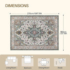 HOOBRO Washable Rug 6 x 9 Area Rugs - Image 2