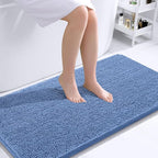 OLANLY Bathroom Runner Rugs 44x24, Soft Absorbent Chenille Bath Rugs, Rubber by OLANLY