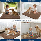 OLANLY Dog Door Mat for Muddy Paws 44x32, Ultra Absorbent Chenille Mud Doormat - Image 8