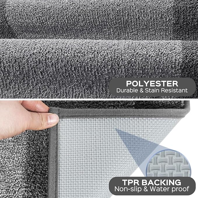 Washable Area Rug 48" x 72", Non Slip Kitchen Rug - Image 3