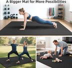 Extra Large Yoga Mat – 72"x48" or 78"x57", 1/4"–1/2" Thick Mat - Image 7