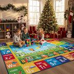 Unirea 4x6 Kids Rug for Playroom Bedroom Living Room, Washable Educational Play - Image 6