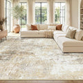 RELEANY Washable Area Rugs 10'x14 Non-Slip Modern Abstract Soft by RELEANY