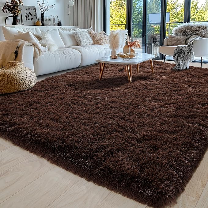 8x10 Area Rugs for Living Room, Ultra Soft Fluffy Large Shaggy Rug Carpet for - Image 3