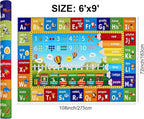 ABC Rug for Playroom Classroom Bedroom, 6x9 Kids Educational Area Rug for - Image 2