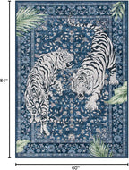 Moynesa Tiger Washable Area Rugs - Image 2