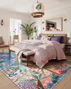 LIVEBOX Washable 6x9 Rug for Living Room, Soft Jungle Animal Print Rugs for - Image 2