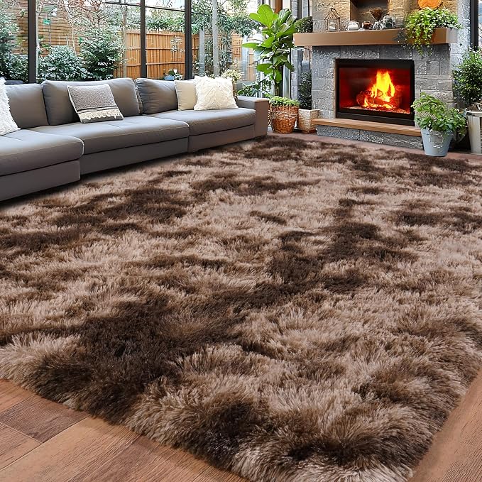 Area Rugs 9x12 for Living Room, Ultra Soft Fluffy Rugs for Bedroom, Non-Slip by Awaytail
