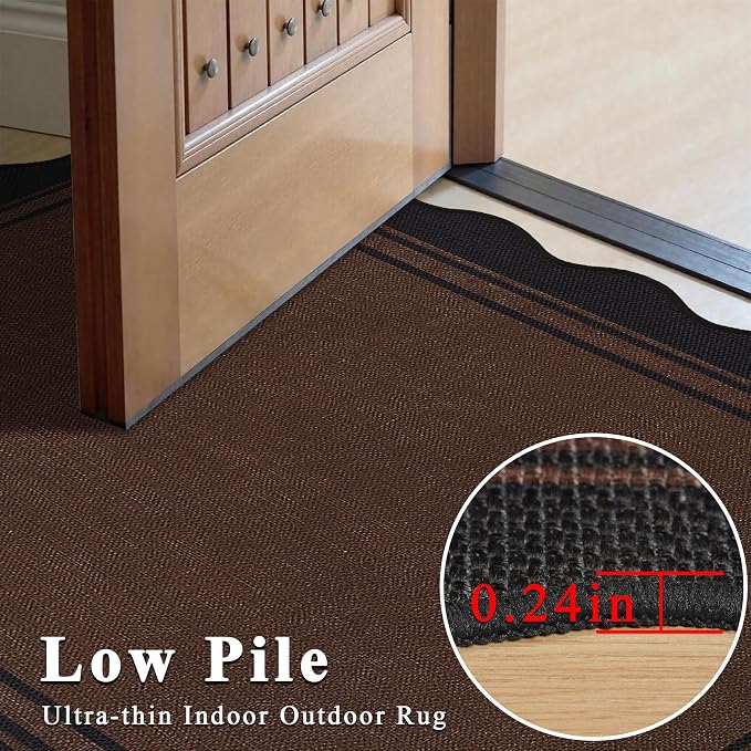 Easy Jute Kitchen Runner 2x6 Kitchen Runner Rug Washable Non Slip Outdoor Rug - Image 6