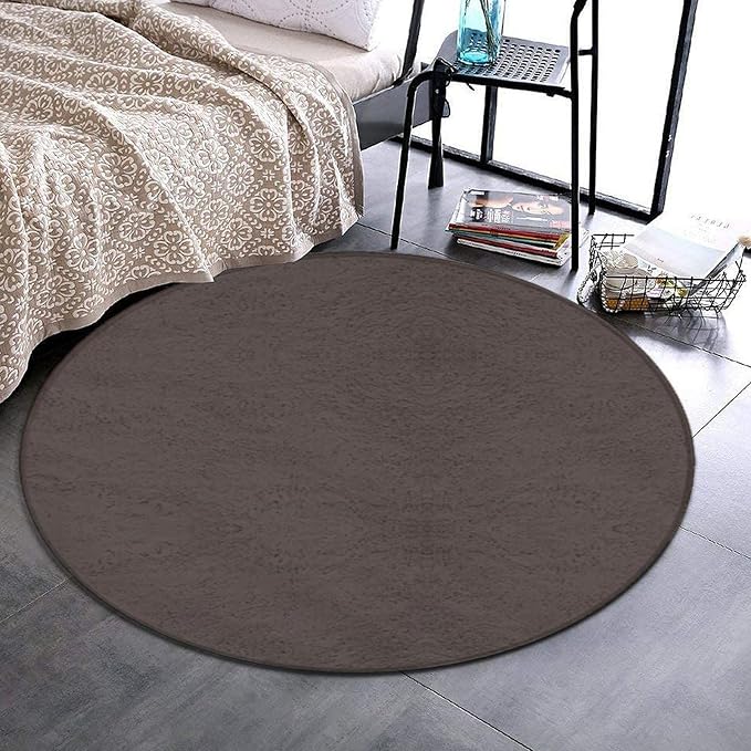 Room Sofa Yoga Soft Round Carpet, Home Decor Non Slip Kitchen Office Circle Rug - Image 2