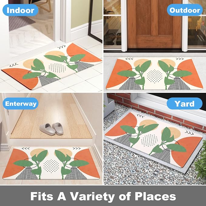 Rnivvi Front Door Mat, Heavy Duty Low Profile Anti-Slip Entryway Rug - Image 7