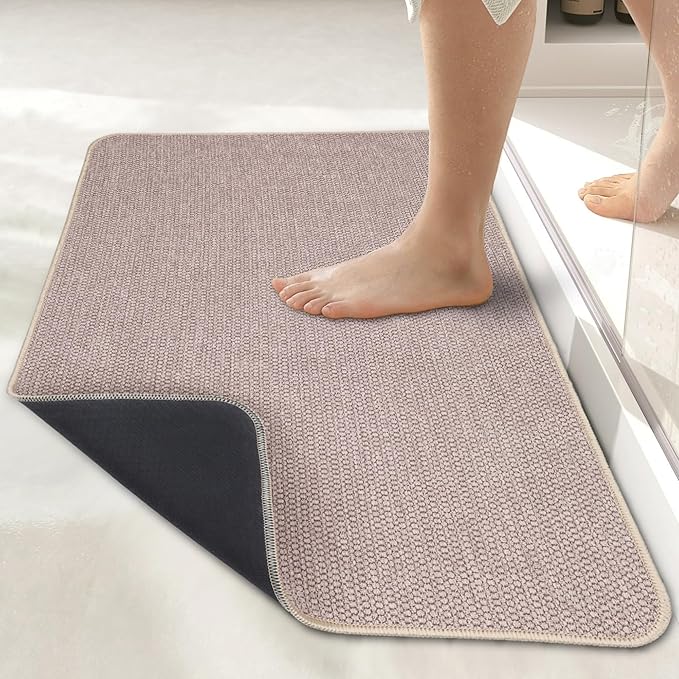 Bosap Bath Mat, Ultra Thin Bathroom Runner Rugs, Large Bath Mats - Image 7