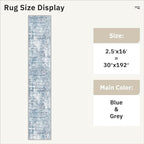 Soalmost Runner Rug 2'6" x 16' Washable Non-Slip 2.5x16 ft Long Runner Rugs - Image 5