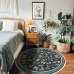 Mushroom Insect 4ft Round Rug Washable Non-Slip Soft Ultra-Thin Small Boho - Image 2