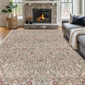 Vintage Moss Living Room Rug, 8x10 Washable Area Rugs by Unknown